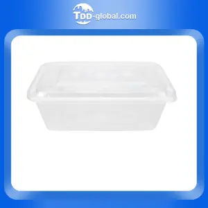 F1500 disposable rectangle plastic container 1500ml