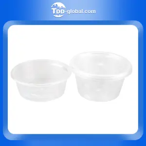 P4 disposable plastic 100ml sauce bowl clear sauce cup