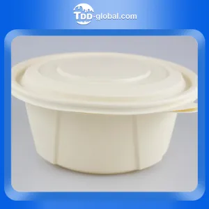 High grade new design take away food packaging lunch box cornstarch 1250ml rectangle food container