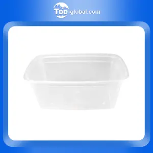 Customizable 60oz disposable lunch box with Lid, Disposable plastic food Storage Container