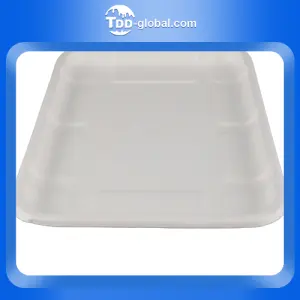 Hot sale china manufacture quality wholesale disposable sugarcane bagasse paper plate biodegradable plate with customiza