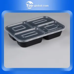 S1042 Packaging Disposal Pp Plastic takeout Microwave Plastic box Takeaway Cover Disposable Food Container With Lids For