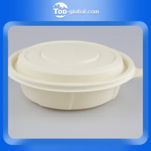 HuanYu ZhongTeng Custom any size Biodegradable Cornstarch Meal Prep Container Disposable Food Container For Takeout