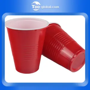New design wholesale price transparent plastic cup 5oz PS double wall cup custom plastic cups