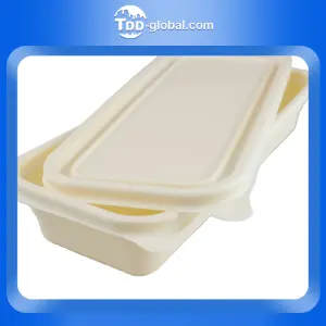 XH-C1-2 Cornstarch 2 compartment rectangle food container
