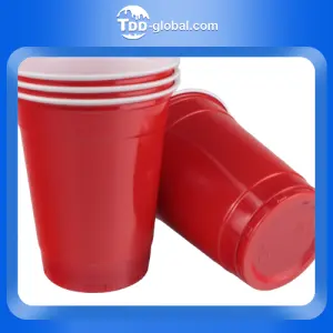 China design wholesale disposable plastic cup clear plastic cup 12oz PS disposable party cup