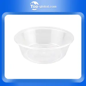 Y300 Eco Friendly Disposable Takeaway leakproof Packing Black round Plastic Food Container