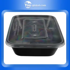 2023 wholesale high quality disposable lunch box 450ml disposable plastic rectangular food box
