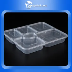 S1061 Direct factory wholesale takeaway clear plastic food box 1000ml disposable lunch container