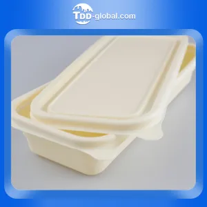 Cornstarch divided containers custom 2 3 compartment cornstarch lunch box takeaway food containers