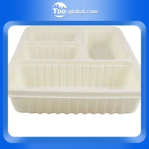 Wholesale price custom take away food lunch box corn starch lunch box disposable food box